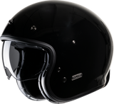 HJC V31 Open-Face Helmet Solid Black Medium, Manufacturer Part Number JA20NUS5XBKV