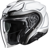 HJC F31 Bask MC10 2XL Motorcycle Helmet, Part Number JA21NUS8410V