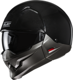 HJC i20N Solid Black Motorcycle Helmet, Large – Part Number JP47NUS6XBKV