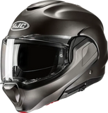HJC F100 Modular Helmet Solid Semi-Flat Titanium Large EH06NUS6SFTV