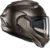 HJC F100 Modular Helmet Solid Semi-Flat Titanium Large EH06NUS6SFTV