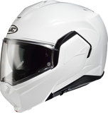 HJC i100 Modular Motorcycle Helmet, Solid White, XL, Part EP26NUS7XWHV