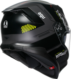 AGV K7 Kyber Helmet Matte Gray/Yellow Fluo Medium – Part Number 2118399004-007-M