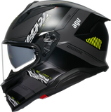 AGV K7 Kyber Motorcycle Helmet Matte Gray/Yellow Fluo 2XL - 2118399004-007-XXL