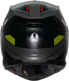 AGV K7 Kyber Motorcycle Helmet Matte Gray/Yellow Fluo Small 2118399004-007-S