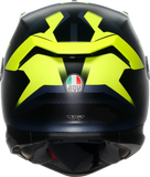 AGV K7 Helmet Glimpse Matte Black/Yellow Fluo Small 2118399004-006-S