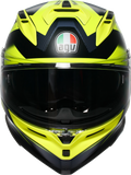 AGV K7 Helmet Glimpse Matte Black/Yellow Fluo Large 2118399004-006-L