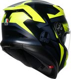 AGV K7 Glimpse Motorcycle Helmet Matte Black/Yellow Fluo Medium 2118399004-006-M