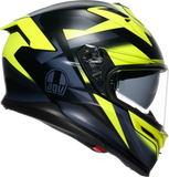 AGV K7 Glimpse Motorcycle Helmet Matte Black/Yellow Fluo Medium 2118399004-006-M