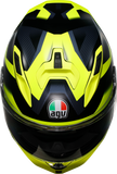 AGV K7 Glimpse Motorcycle Helmet Matte Black/Yellow Fluo Medium 2118399004-006-M