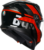 AGV K7 Taurax Motorcycle Helmet Black/Red, XL – Part Number 2118399004-009-XL
