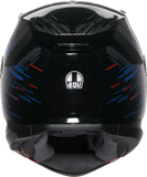 AGV K7 Genisys Motorcycle Helmet, Black/Blue/Gray, XL - Part Number 2118399004-011-XL