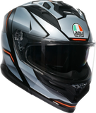 AGV K7 Helmet Jaeger Black/Silver 2XL – Part Number 2118399004-005-XXL