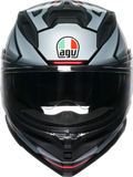 AGV K7 Helmet Jaeger Black/Silver 2XL – Part Number 2118399004-005-XXL