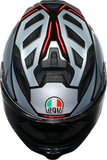 AGV K7 Jaeger Helmet Black/Silver Large, Part Number 2118399004-005-L