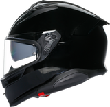 AGV K7 Motorcycle Helmet Gloss Black Large, Part Number 2118399004-014-L