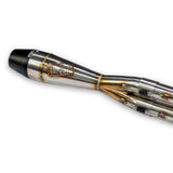 Sawicki Speed M8 Softail Shorty Exhaust, Brushed Stainless Steel with Black End Cap, Part 930-02620
