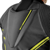 S1 D3o Suit Blk/Gry/Flo Yel Leather 3x