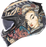 ICON Threshold Modular Helmet Odokuro Black XL – Part Number 0100-2718