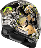 ICON Airframe Pro Aztec Nine Gold Motorcycle Helmet, XS, Part Number 0101-19166