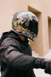 ICON Airframe Pro Aztec Nine Gold Motorcycle Helmet, XS, Part Number 0101-19166