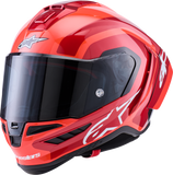 Alpinestars Supertech R10 Arius Helmet 22.06 Gloss Black/White/Double Red XL 8203926-1683-XL