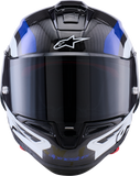 Alpinestars Supertech R10 Arius Helmet 22.06 Gloss Black/White/Blue XL 8203926-1647-XL