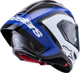 ALPINESTARS Supretech R10 Helmet - 22.06 - Arius - Gloss Black/White/Blue - Small 8203926-1647-S