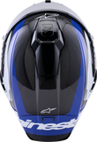 ALPINESTARS Supretech R10 Helmet - 22.06 - Arius - Gloss Black/White/Blue - Small 8203926-1647-S