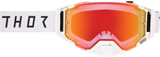 THOR Ascend LTD Goggles, Synth White with Lemon/Red-Orange Mirror Lens, Part Number 26014025