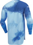 THOR Sportmode Carbon Jersey Electric Blue/Powder Blue, Large, Part Number 2910-8734