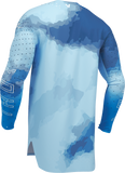 THOR Sportmode Carbon Jersey Electric Blue/Powder Blue 2XL, Part Number 2910-8736