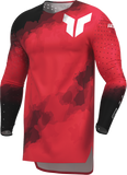 THOR Sportmode Carbon Jersey Black/Red, Large – Part Number 2910-8729