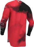 THOR Sportmode Carbon Jersey Black/Red, Medium, Part Number 2910-8728