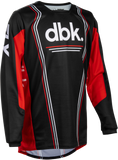 FLY RACING Youth Kinetic DBK Jersey Black/Red/White YXL 380-524YXL