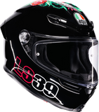 AGV K6 S Salom Tribute Motorcycle Helmet, Large - Part Number 2118395016-030-L