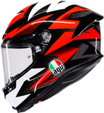 AGV K6 S Braven Helmet Black/Red/White Medium 2118395016-029-M
