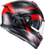 AGV K7 Glimpse Helmet Matte Black/Red Large 2118399004-015-L