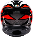 AGV K6 S Braven Motorcycle Helmet Black/Red/White, Large – Part Number 2118395016-029-L