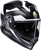 AGV K7 Glimpse Motorcycle Helmet Matte Black/White XL 2118399004-016-XL