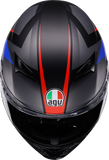 AGV K3 Striga Motorcycle Helmet Matte Black/Blue/Red Small 2118381004-024-S