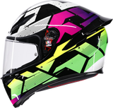AGV K1 S Punkpulse Motorcycle Helmet Black/Purple/Lime 2XL - 2118394018-071-XXL