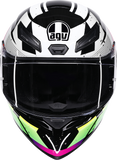 AGV K1 S Punkpulse Motorcycle Helmet Black/Purple/Lime 2XL - 2118394018-071-XXL