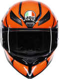 AGV K1 S Speedarmor Helmet Black/Orange/Blue, Medium - Part Number 2118394018-074-M