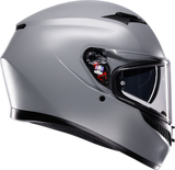 AGV K3 Motorcycle Helmet Matte Nardo Gray XS, Pinlock 70 MaxVision, Part 2118381004-027-XS
