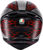 AGV K1 S Speedarmor Helmet Matte Black/Gray/Red Large – Part Number 2118394018-073-L