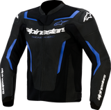 Alpinestars GP Force V2 Airflow Leather Jacket Black/Metallic Blue US 48 / EU 58