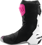 Alpinestars Supertech R Motorcycle Boots Black/Magenta/White/Yellow US 10.5, Part 2220021-1634-45