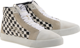 Alpinestars Ride-63 Canvas Motorcycle Shoes White/Black/Chess, US 8.5