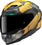 HJC F71 Bumblebee Motorcycle Helmet with Smart Bluetooth System and Sun Visor - 2XL